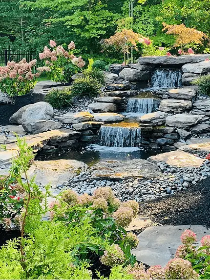 Stunning home water features and waterfalls